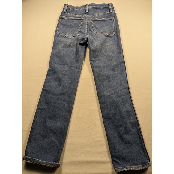 Madewell Jeans Women's Size 24 Stovepipe Fair Trade Stretch Spring crop - Picture 2 of 16